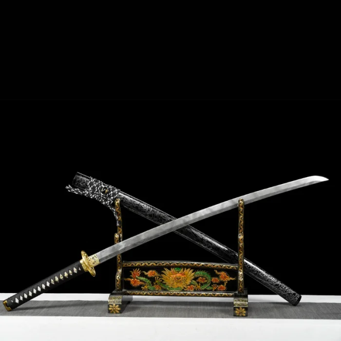 Black and Gold Dragon Katana - Image 11