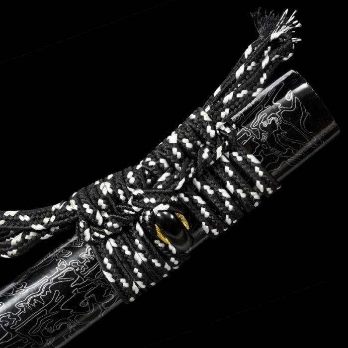 Black and Gold Dragon Katana - Image 3