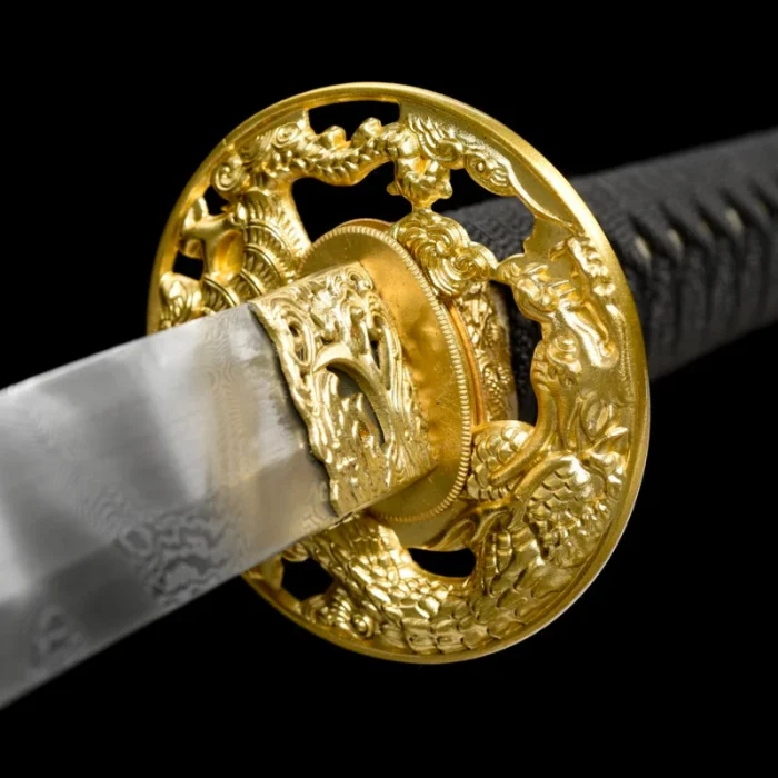 Black and Gold Dragon Katana - Image 4