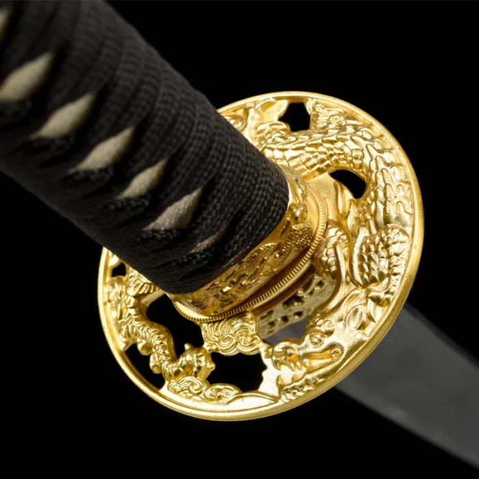 Black and Gold Dragon Katana - Image 5