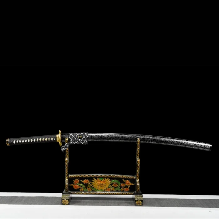 Black and Gold Dragon Katana - Image 9