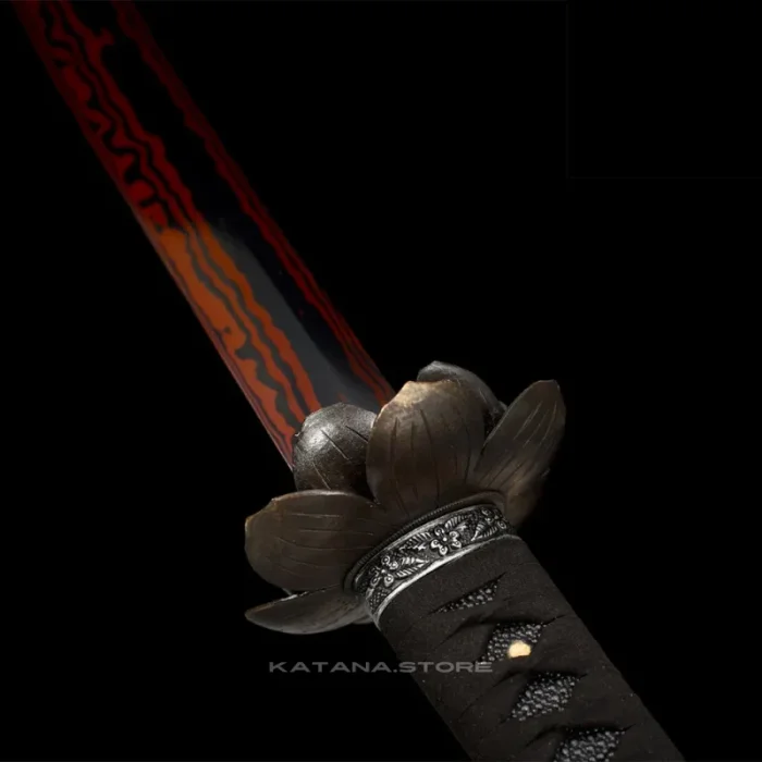 Black and Red Blade Katana - Image 3