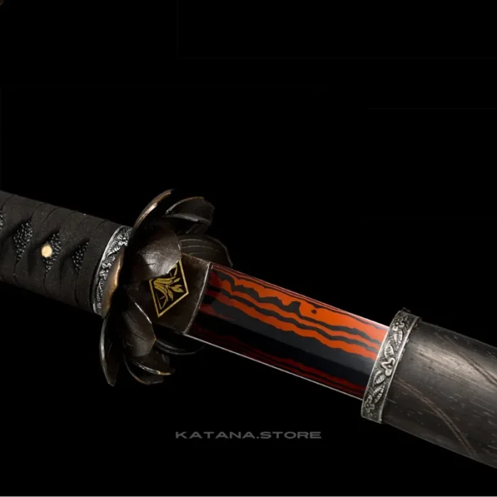 Black and Red Blade Katana - Image 4