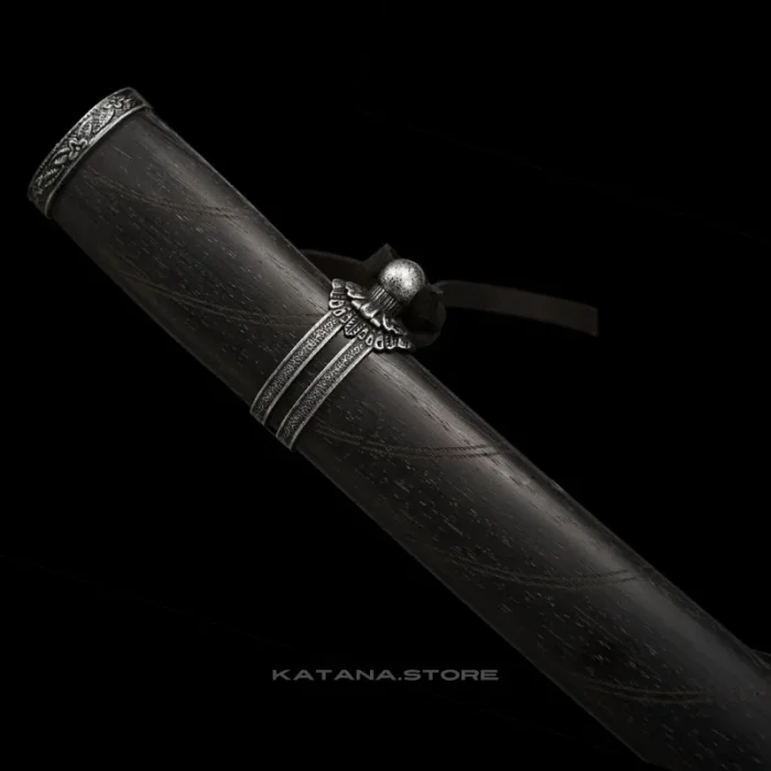 Black and Red Blade Katana - Image 7