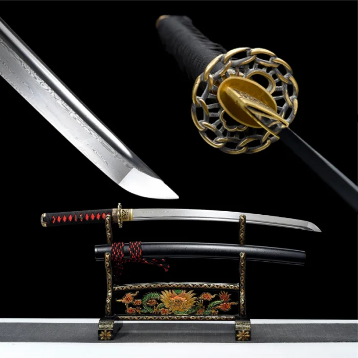 Black and Red Wakizashi - Image 10