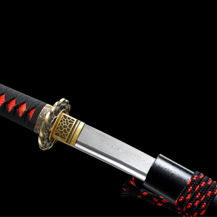 Black and Red Wakizashi - Image 4