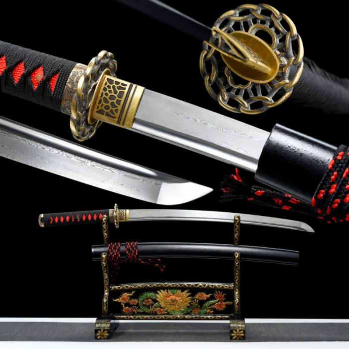 Black and Red Wakizashi - Image 9