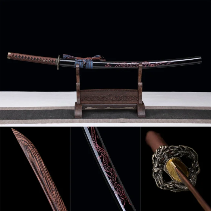 Black Dragon Wood Katana - Image 3