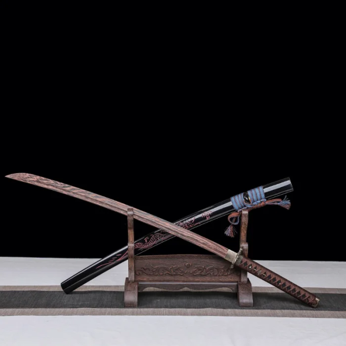Black Dragon Wood Katana - Image 9