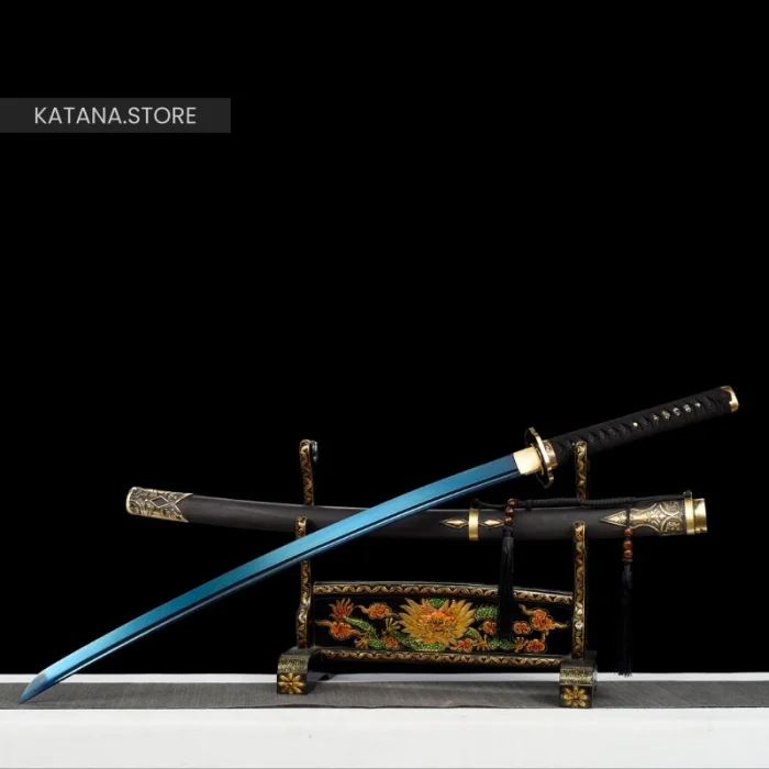 Blue and gold katana - Image 8