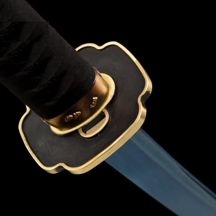 Blue Damascus Steel Katana - Image 4