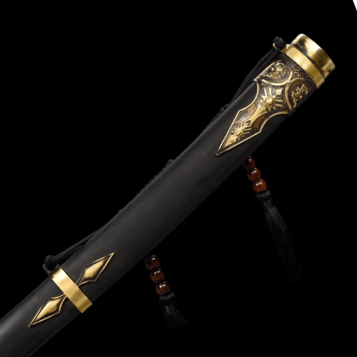 Blue Damascus Steel Katana - Image 7