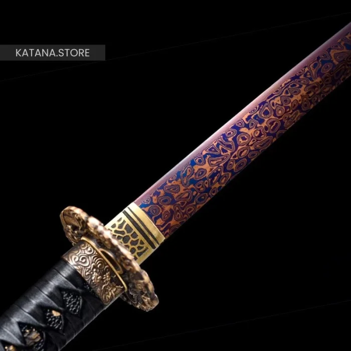 Damascus samurai sword - Image 3