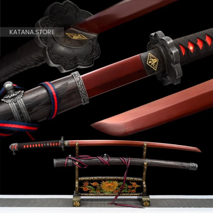 Dark red katana - Image 10