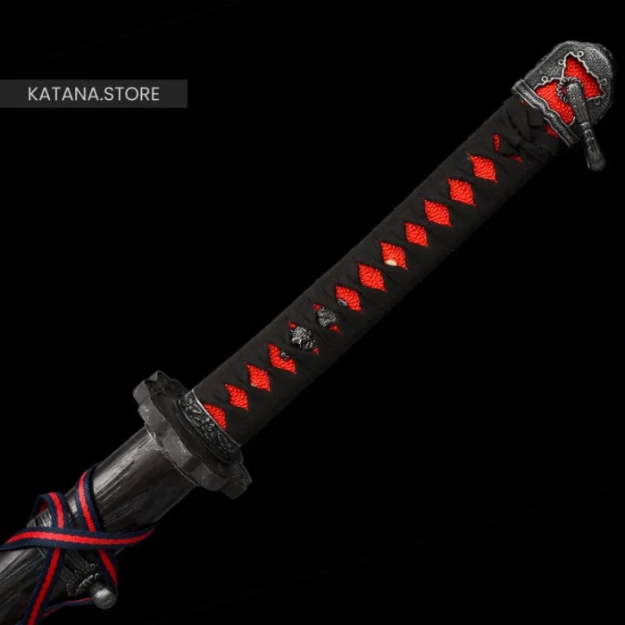 Dark red katana - Image 6