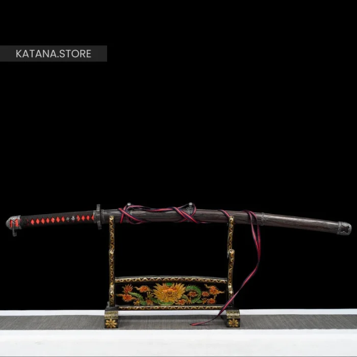 Dark red katana - Image 9