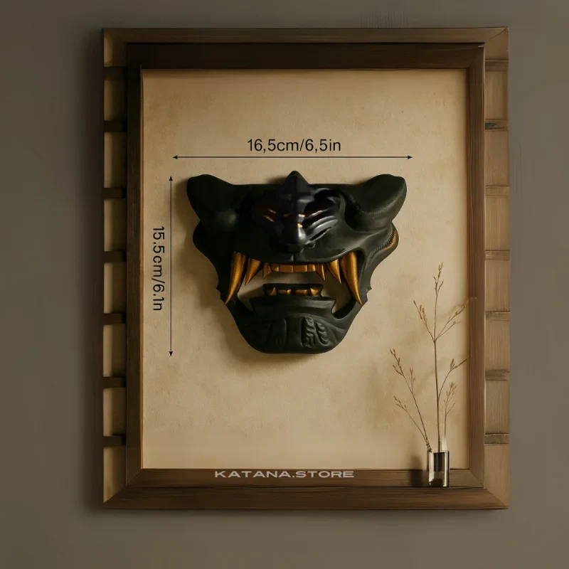 Oni Mask Sword Wall Display - Image 3