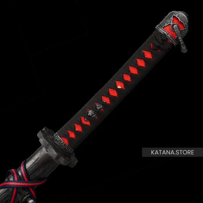 Red and Black Katana - Image 6