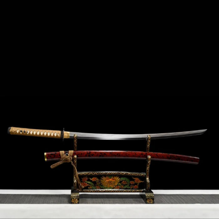 Red and Gold Katana - Image 9