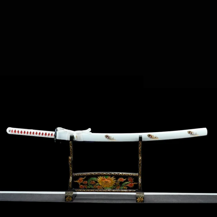 Red and White Katana - Image 10
