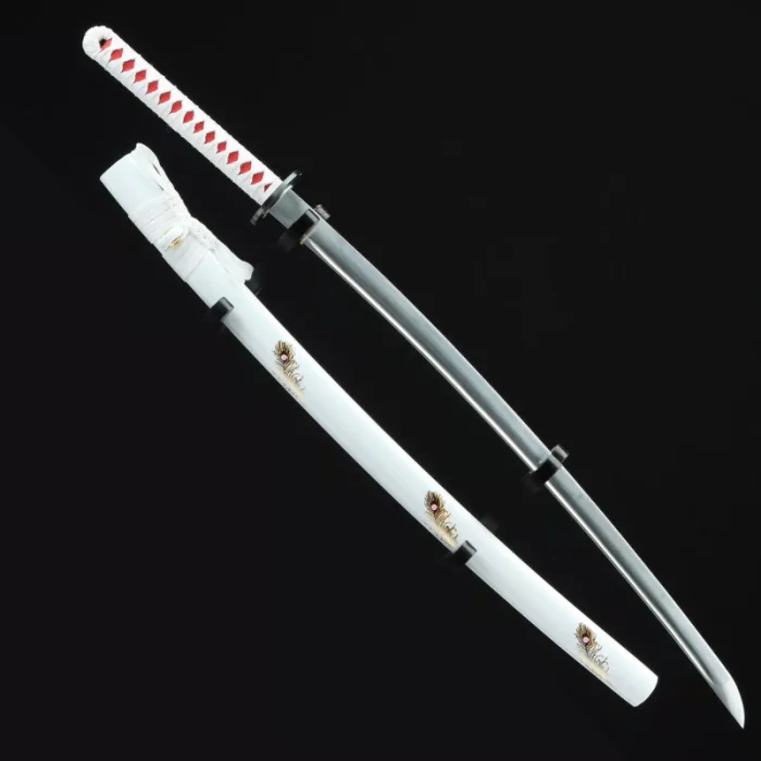 Red and White Katana - Image 9