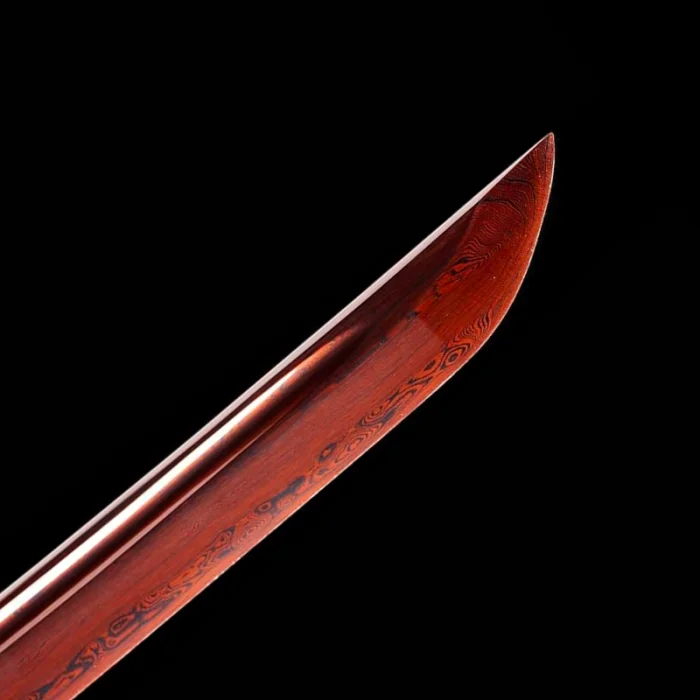 Red Damascus Katana - Image 3