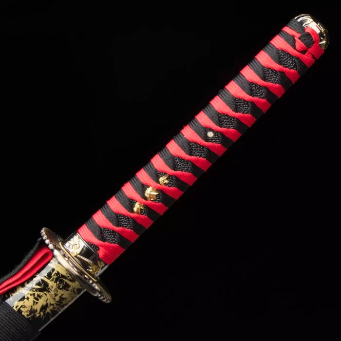 Red Damascus Katana - Image 7