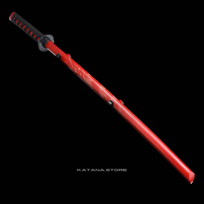 Red Kendo Wooden Bokken Samurai - Image 4