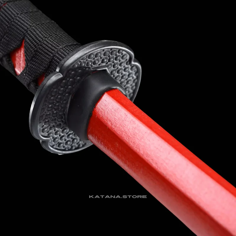 Red Kendo Wooden Bokken Samurai - Image 7